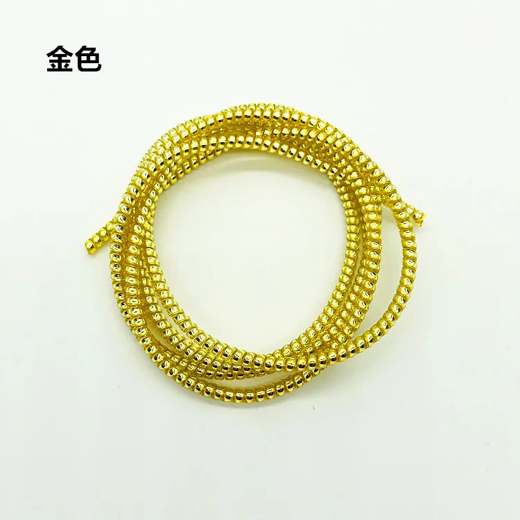 3Pcs/lot Plating Sequins 1.4M TPU spiral USB Charging cable cord protector winder for iphone 8 7 6 5 Earphone Protection | Электроника