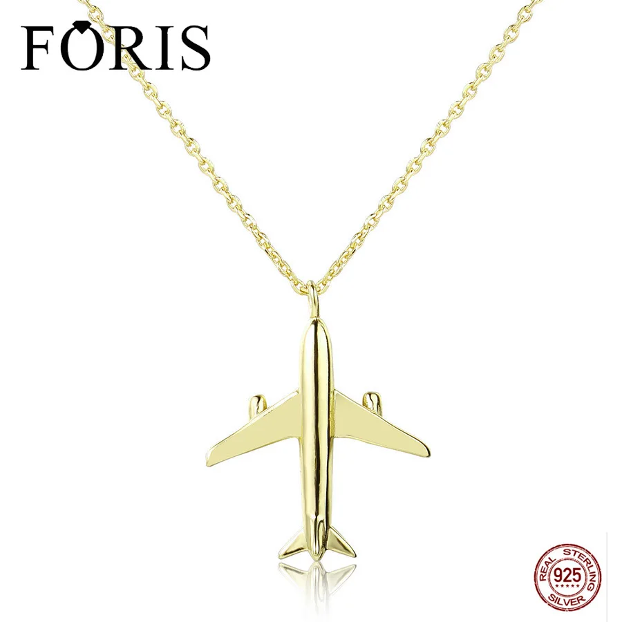 FORIS новый модный милый самолёт подвеска подходящая цепочка Ожерелье для друзей