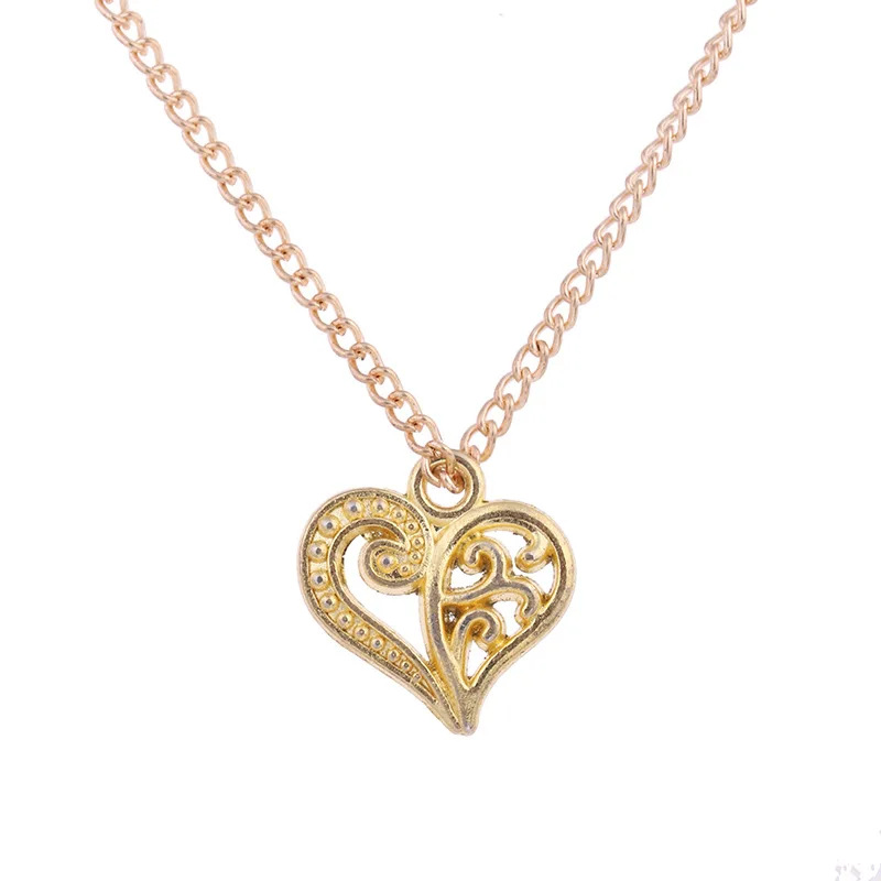 XUSHUI Золотой Цвет Желание любовь сердца Ожерелья &amp Подвески Модные