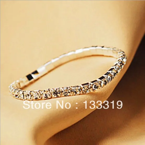 Винтажные эластичные хрустальные браслеты ювелирные аксессуары изделия из