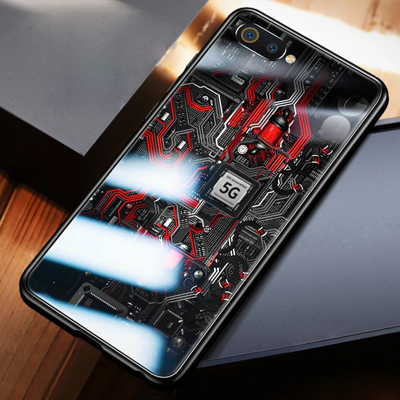 Чехол GFAITH для Realme C2 чехол телефона версии механического Explorer из закаленного