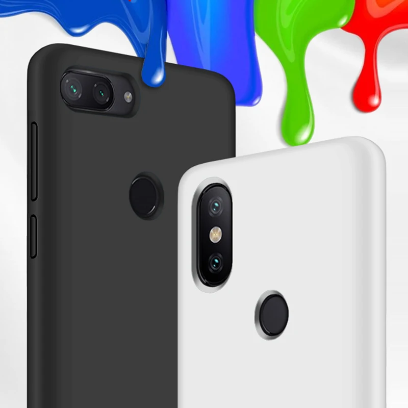 Ударопрочный оригинальный мягкий гелевый жидкий силиконовый чехол для Xiaomi Redmi Note