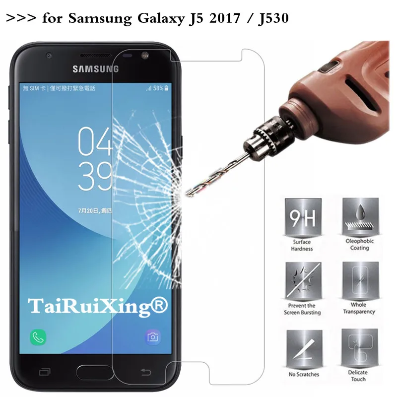 For Samsung Galaxy J5 Pro 2017 0.26mm 9H 2.5D Tempered Glass Screen Protector J530 EU | Мобильные телефоны и аксессуары