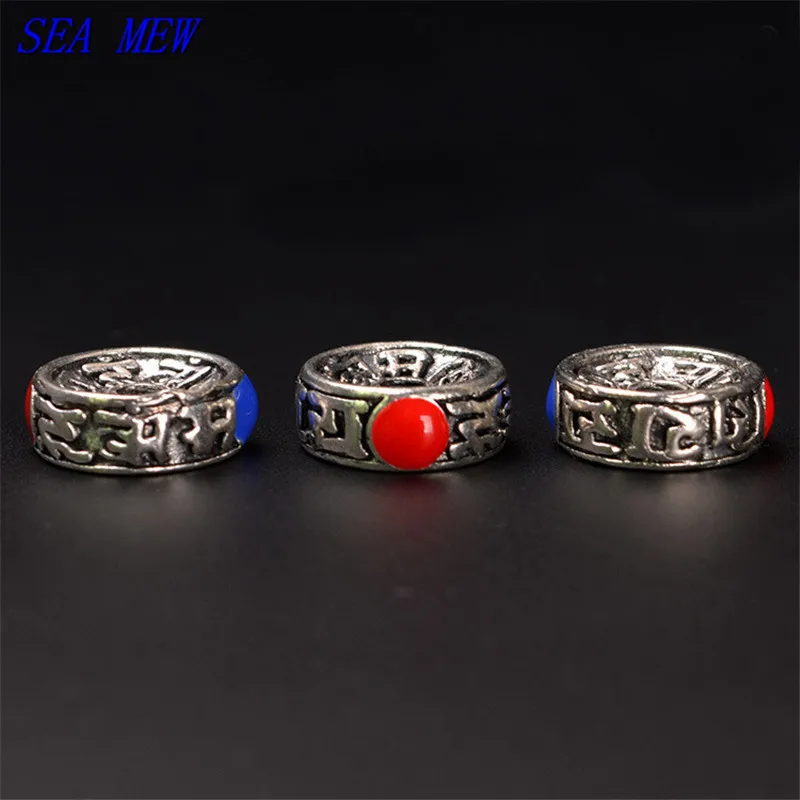 SEA MEW 5 шт 8 мм 10 12 круглые металлические медные капли глазури плоские бусины для