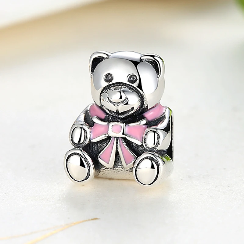 Новинка 2017 года 925 серебро лягушка собака несут животных Pet Шарм Бусины