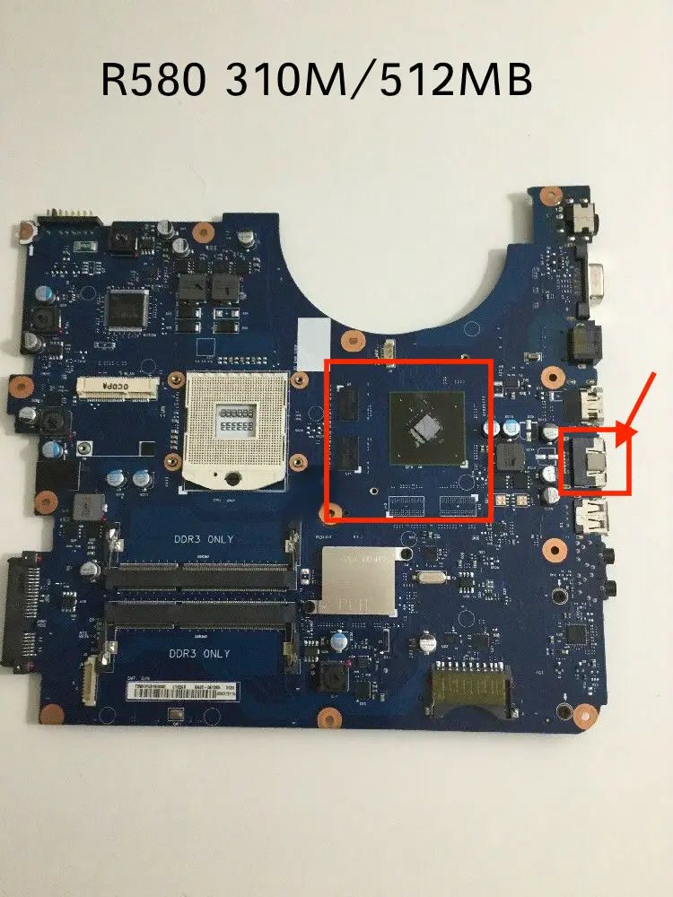 Материнская плата для Samsung R580 бесплатная доставка материнская GT310M/512MB с