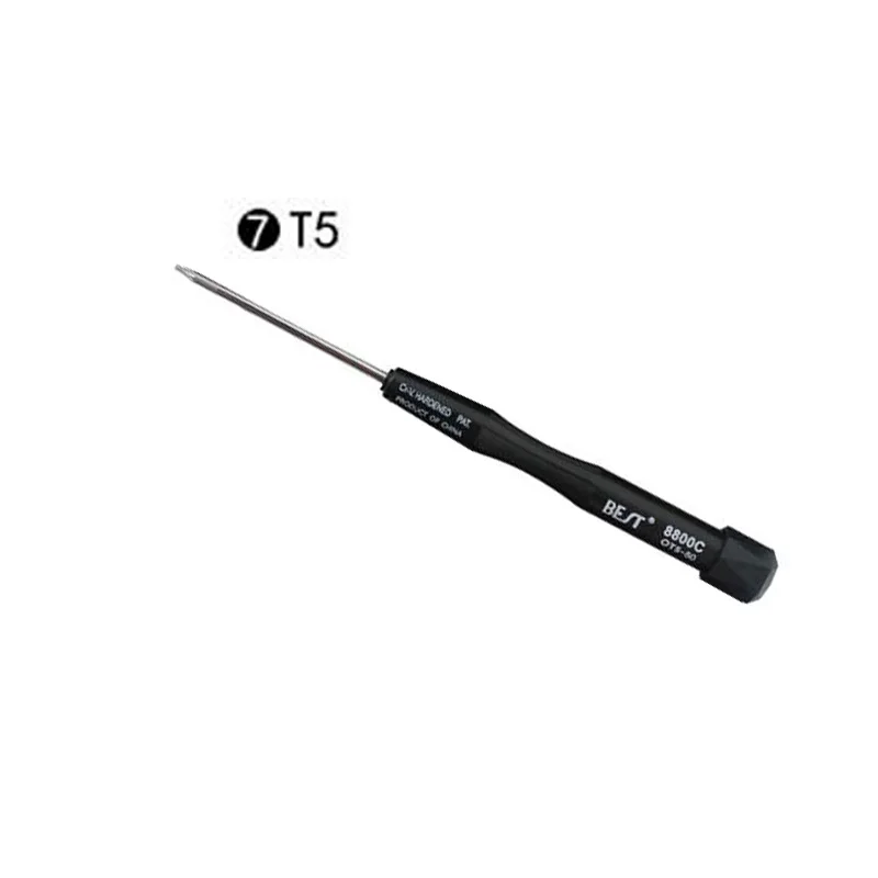 T5 Прецизионная отвертка UANME P2 P5 1,5 Pentalobe Y 2,5 Tri Wing PH00 PH000 T3 T4 T5 T6 для ремонта мобильных телефонов Macbook Air Pro - Цвет: T5