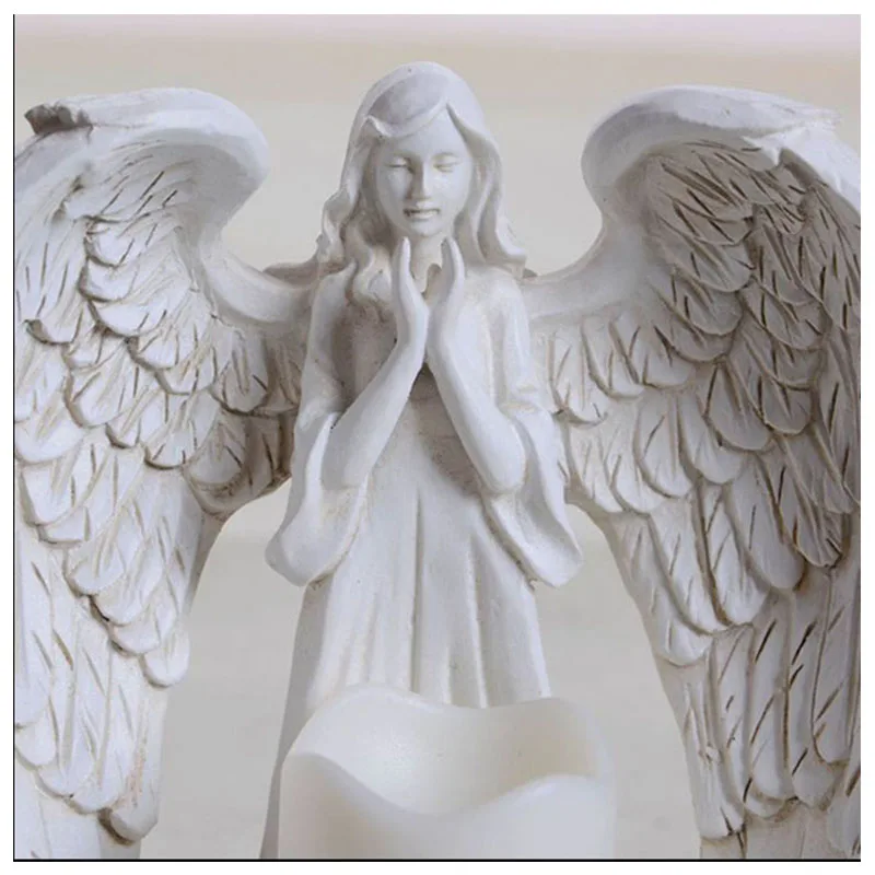 LED подсвечник Европейский угол модель полимерные фигурки миниатюрная ручная