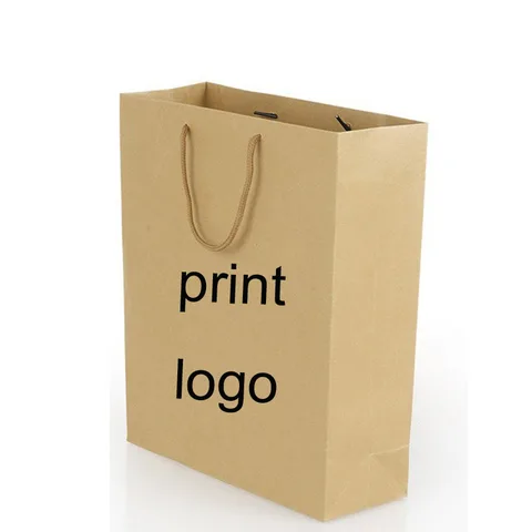 500 шт.! 50%-60% стоимость доставки, пользовательский крафт-пакет с Сумка для покупок с логотипом, печать Вашего логотипа мешок для покупок, плотный дизайн