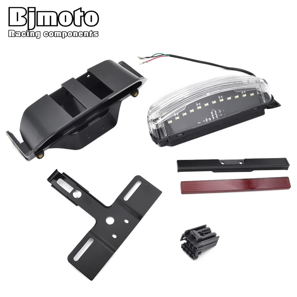 Bjmoto мотоцикл крыло светодиодный задний тормоз бег свет для Harley Dyna Fat Bob FXST FXSTB FXSTC FXSTS FLSTSB FXSTSSE задний фонарь