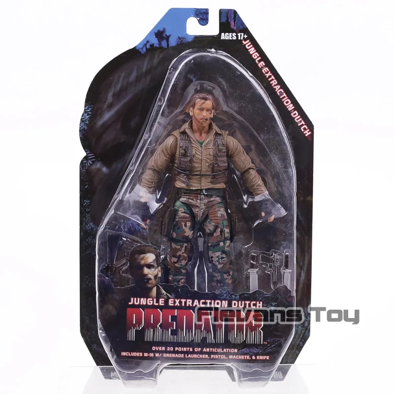 NECA Predator 25th anniversary Figure Jungle Encounter/патруль голландский Охотник за джунглями BJD фигурка модель игрушки