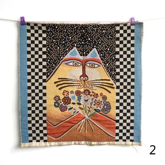 Декоративная подушка в виде кошки хлопчатобумажная льняная ткань войлочная