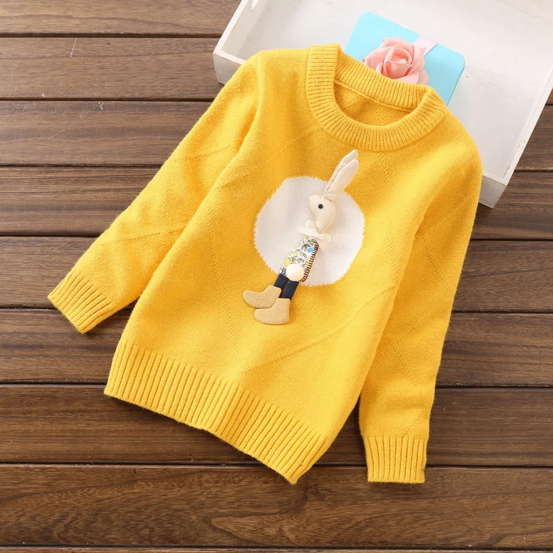 Новые модные свитера для девочек Одежда для детей 2-6 лет C8069