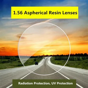 Асферические линзы для коррекции близорукости, очки с защитой от УФ-лучей, 1,56, 2 шт., CR-39