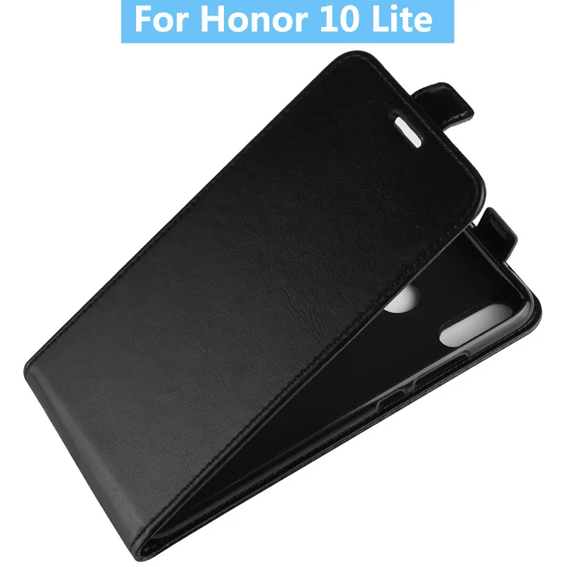 Чехол для Huawei Honor 10 Lite вертикальный кожаный флип чехол телефона откидные чехлы с