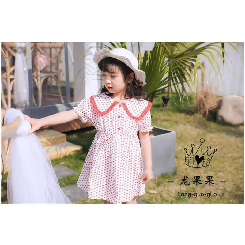 2-6 years High quality girl dress 2020 new summer fashion bow stripe kid children clothing party formal princess | Детская одежда и