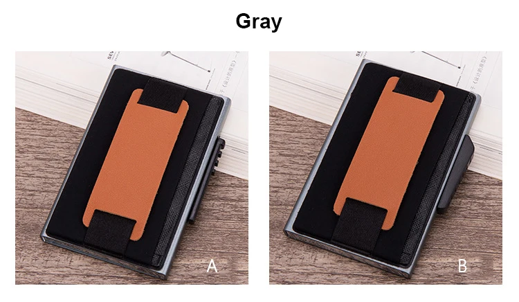 BISIGORO металлический корпус для карт мода RFID Блокировка держатель для карт Простой Высококачественный кошелек Повседневный многофункциональный кошелек для монет