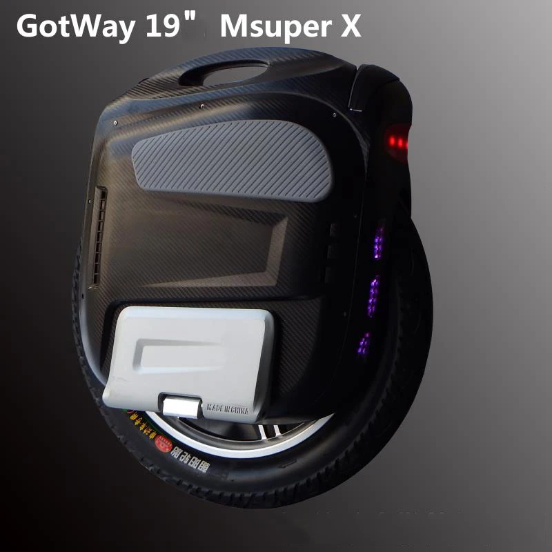 MsuperX1600wh carbon Полный черный задний фонарь 84 в Msuper X Gotway новейший Msuper X 18 дюймов внедорожный Электрический Одноколесный велосипед - Цвет: MsuperX1600wh carbon