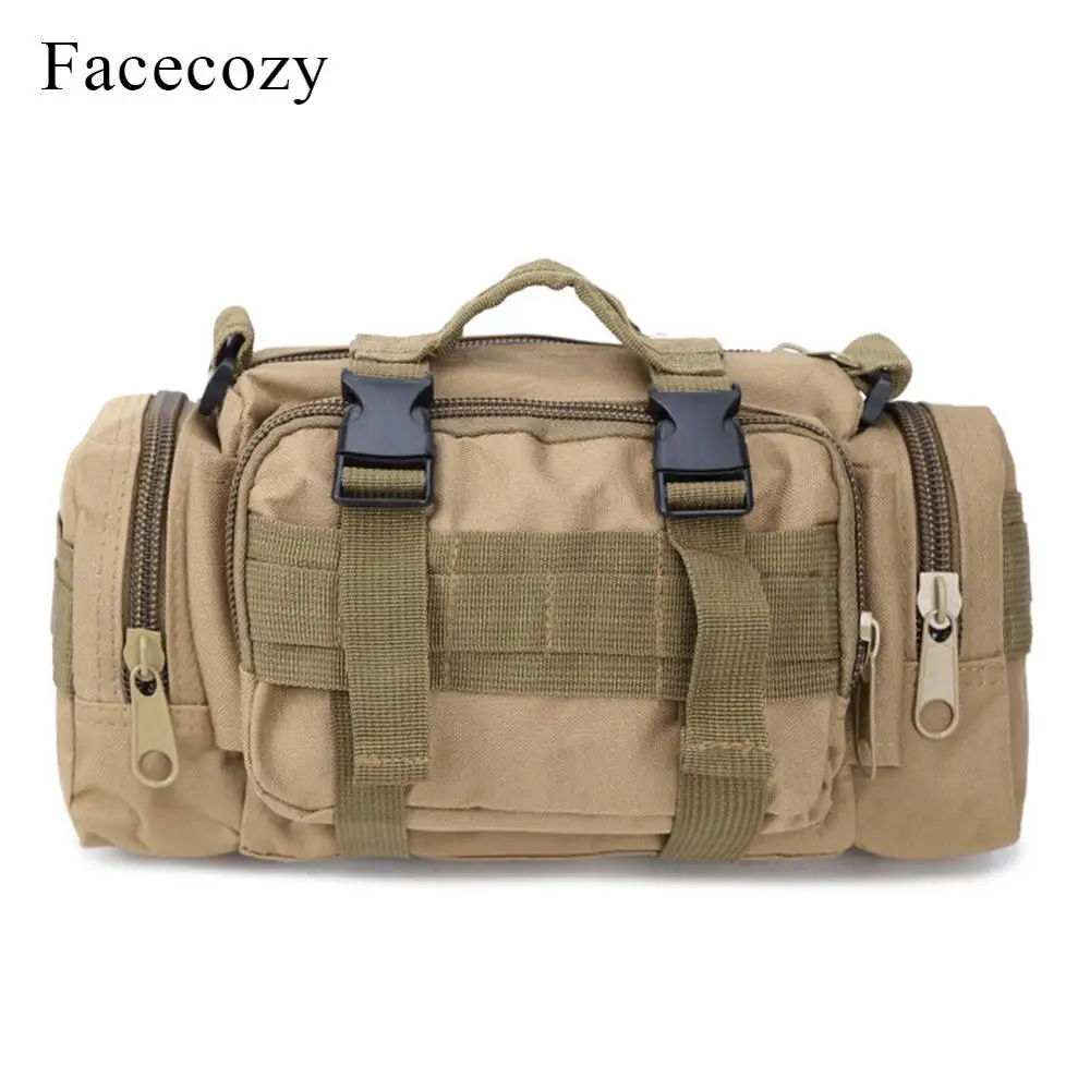 Khaki Onecozy унисекс тактическая Дорожная сумка на плечо для камеры поясные сумки сумка 3 в 1 многофункциональные уличные спортивные рюкзаки рюкзак - Цвет: Khaki