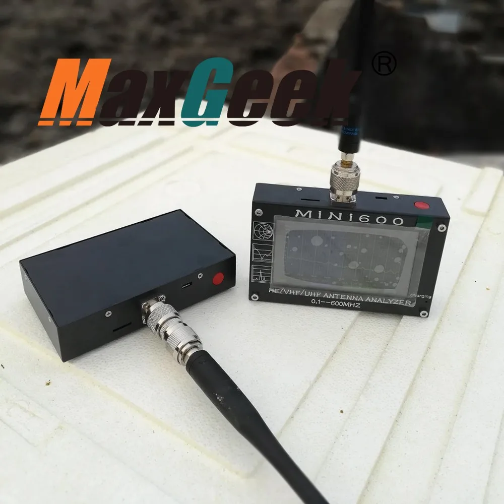 MINI600 HF/VHF/UHF антенный анализатор 0,1-600 MHZ с 4," TFT lcd сенсорным экраном