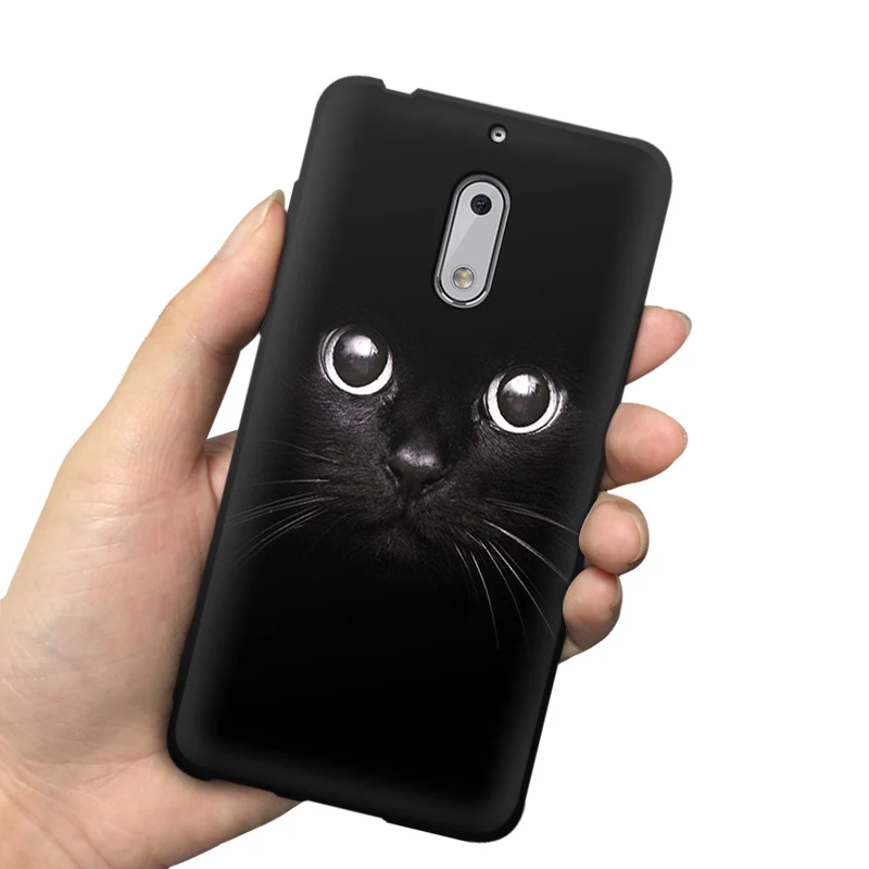 Чехол для телефона EiiMoo Nokia 6 силиконовый чехол задняя крышка с милым мультяшным