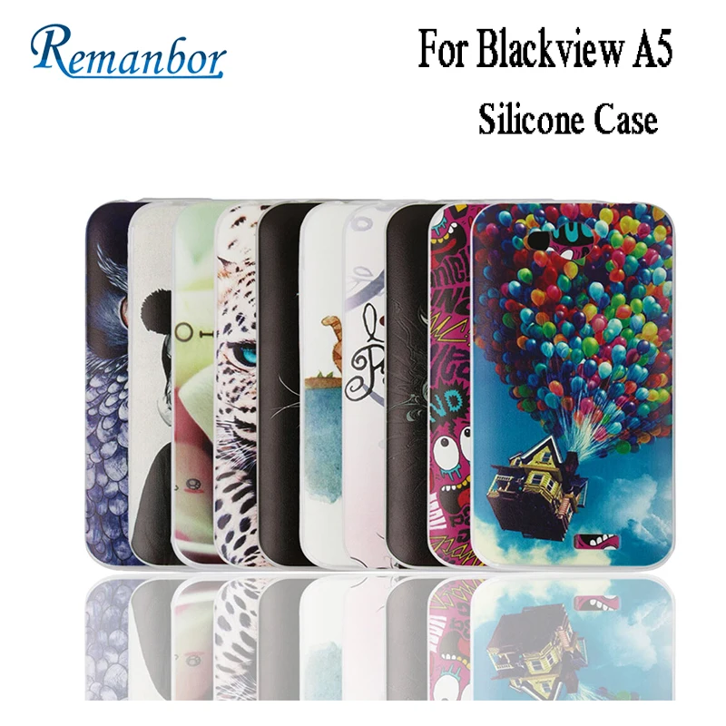 Силиконовый чехол remanбор для Blackview A5 с красочными рисунками Мягкий защитный