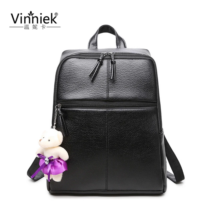 Vinniek 2017 рюкзак Для женщин Рюкзаки элегантный дизайн Школьные сумки для