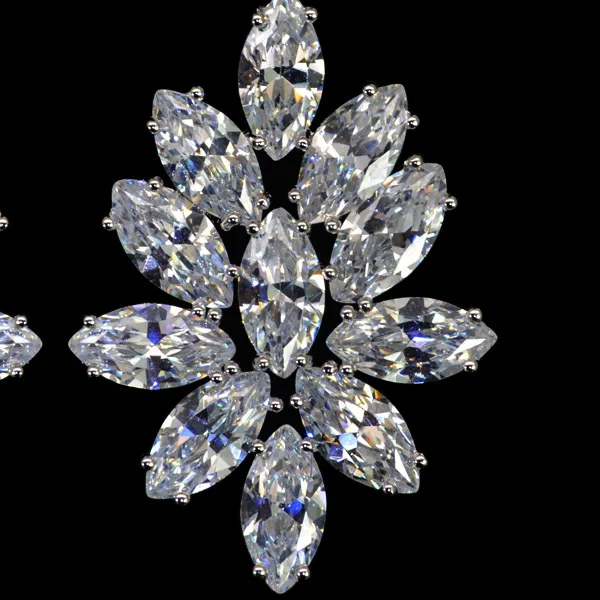 6 цветов на выбор модные блестящие/сверкающие серьги-подвески с огранкой из