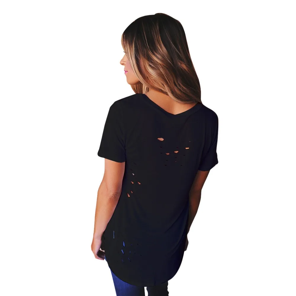 Женская футболка с коротким рукавом и V образным вырезом|t-shirt women|t-shirt women fashionfashion
