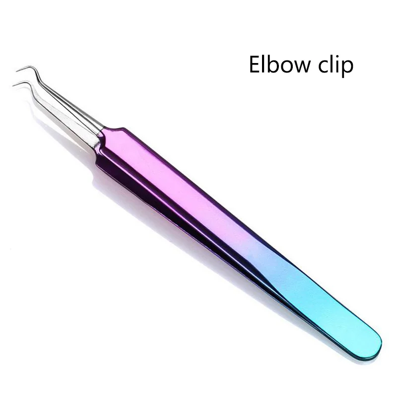 Blackhead Remover Пинцет из нержавеющей стали изогнутая черная головка отодвигатель кутикулы Комедон акне для удаления экстрактор Maquiagem уход за кожей лица Зажим инструменты - Цвет: Blackhead Remover
