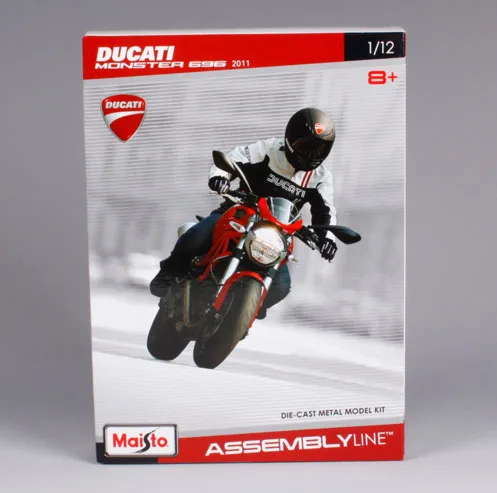 Сборная модель мотоцикла Maisto 1:12 Ducati Monster 696 сделай сам для детей игрушки подарки