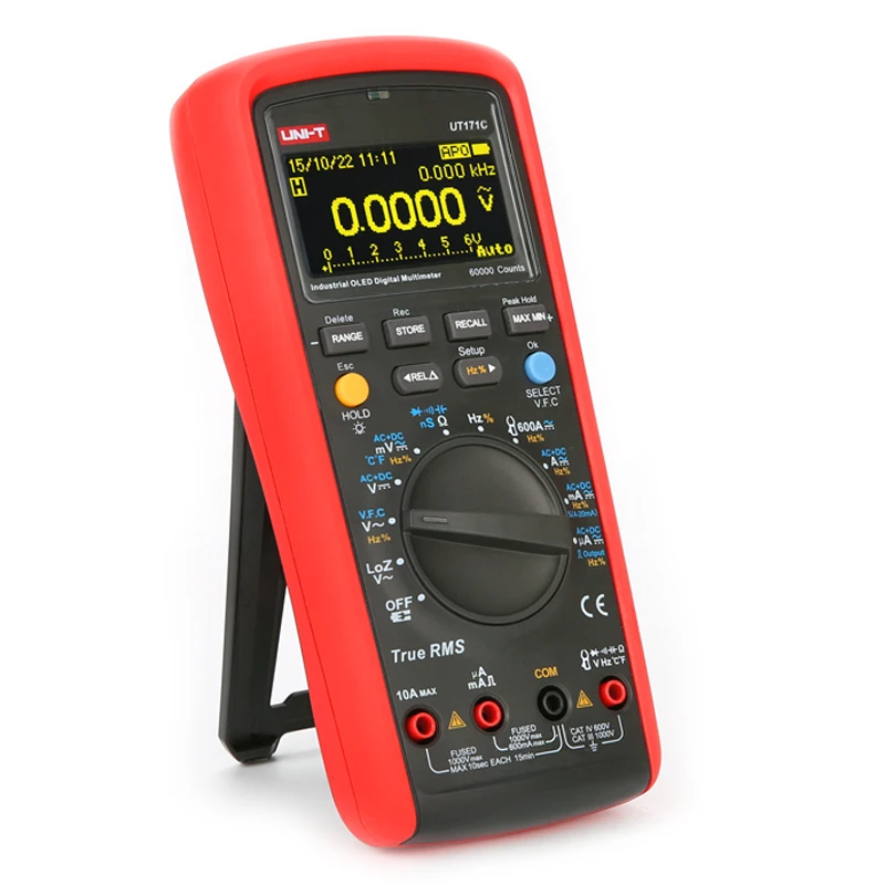 UNI-T UT171A UT171B UT171C промышленный истинный RMS цифровой мультиметр AC DC Вольтметр Амперметр Омметр Емкость тестер частоты