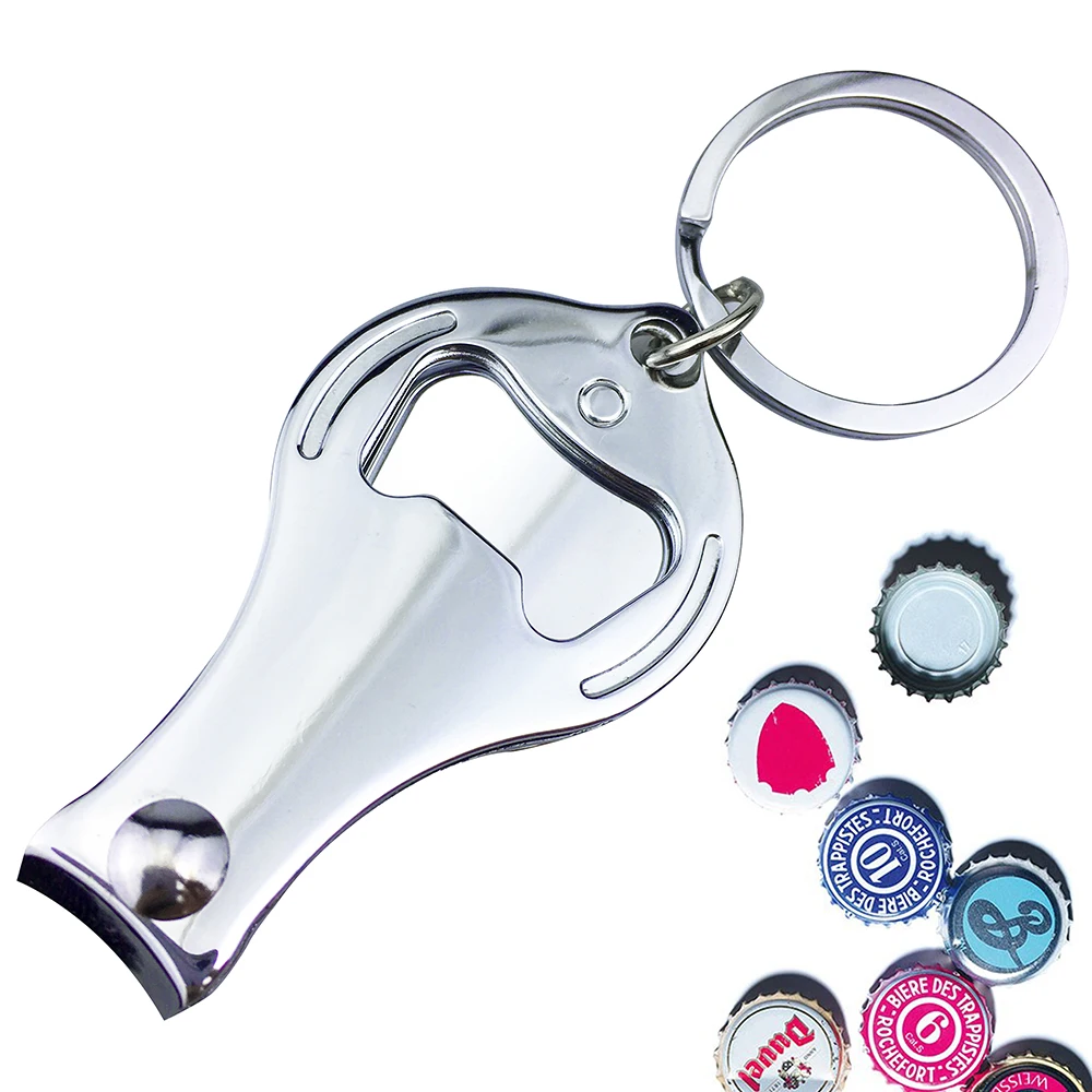 3 в 1 пивная многофункциональная открывалка маникюрные ножницы из нержавеющей