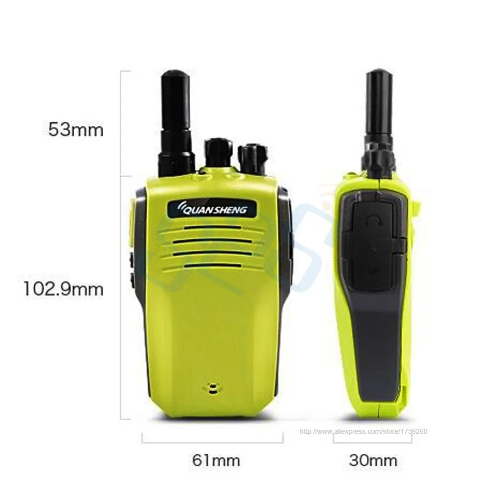 2 шт. стильный дизайн и Best качество Quansheng tg k100 400 480 мГц Handheld двухстороннее радио/Walkie
