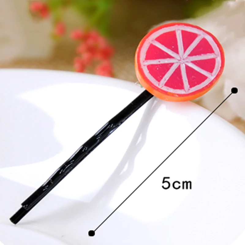 Модные 1 шт. Детские аксессуары для волос Харадзюку зажимы фруктов имитация