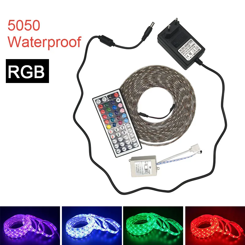 Светодиодный светильник SMD 5050 12 В Светодиодная лента RGB 60 светодиодный/s 5 м