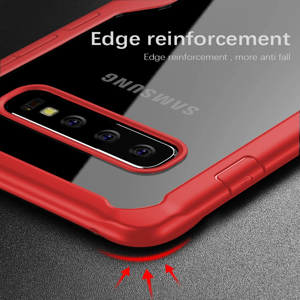 S10 Plus Clear Case On For Samsung Galaxy S10plus S 10 10plus Cover Coque Luxury 10s 10splus Protective Samsun Samsumg |