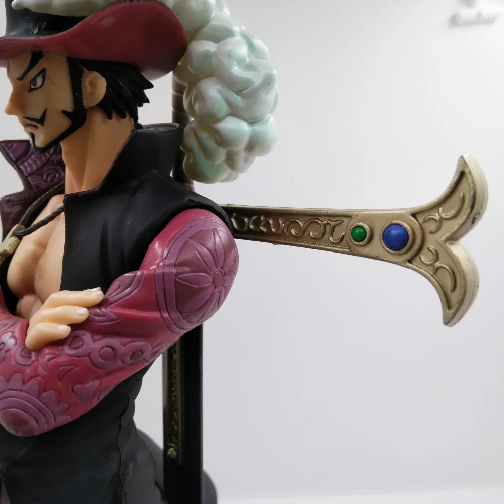 Аниме одна деталь 28 см поп большой размер Dracule Mihawk ПВХ фигурка Brinquedos Коллекция Модель игрушки