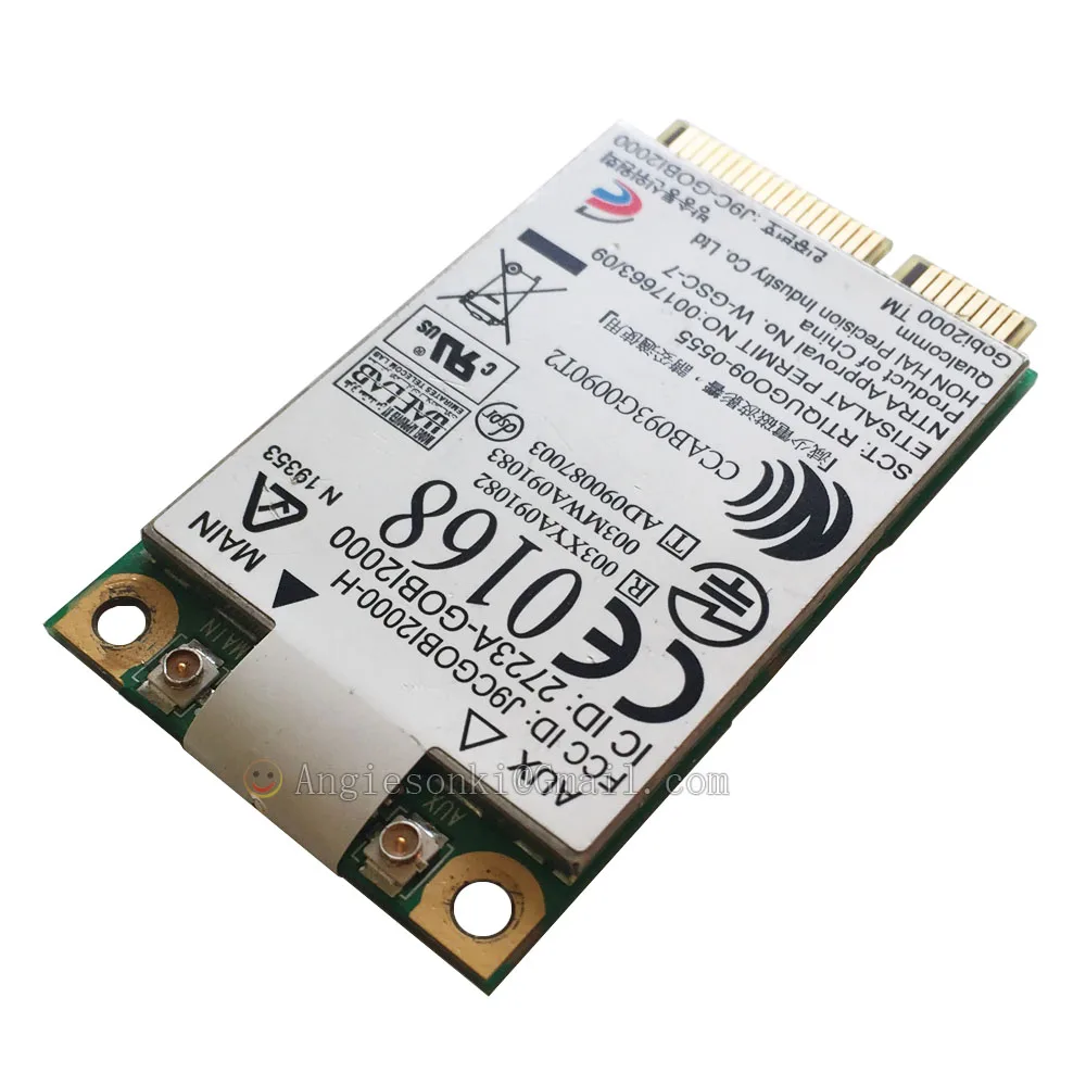 UN2420 GOBI2000 531993 001 WWAN Мобильная широкополосная карта 3G для HP 2540P 2740P 8440P 8440W 8540P 8540W 311 5102