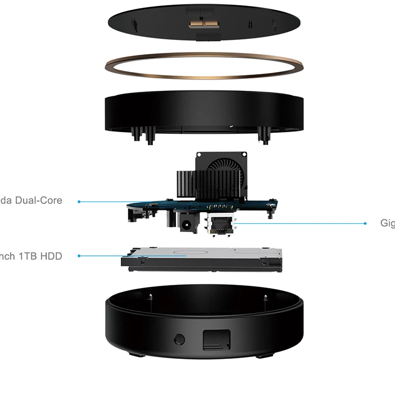 Xiaomi Mijia Heiluo CatDrive общий умный беспроводной жесткий диск 1 ТБ 512MB DDR3L ram для семейного фотографа поделиться фотографиями файлов