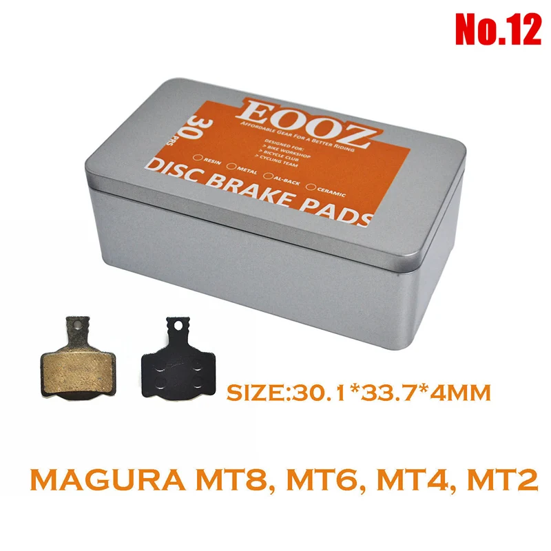 12 MT2 4 6 8 30PRS MTB велосипедная колодка для гидравлического тормоза для shimano sram avid magura formula hayes zoom. Специально для любителей велоспорта EOOZ - Цвет: 12 MT2 4 6 8