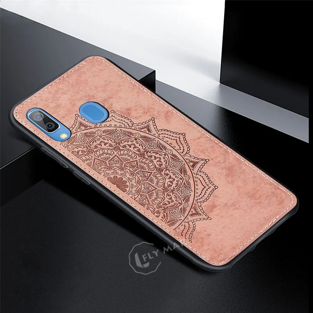 Fabric Canvas Silicon Phone Case for Samsung Galaxy A30 A 30 2019 A305FN SM-A305F/DS SM-A305FN Cloth Texture Protective Cover |