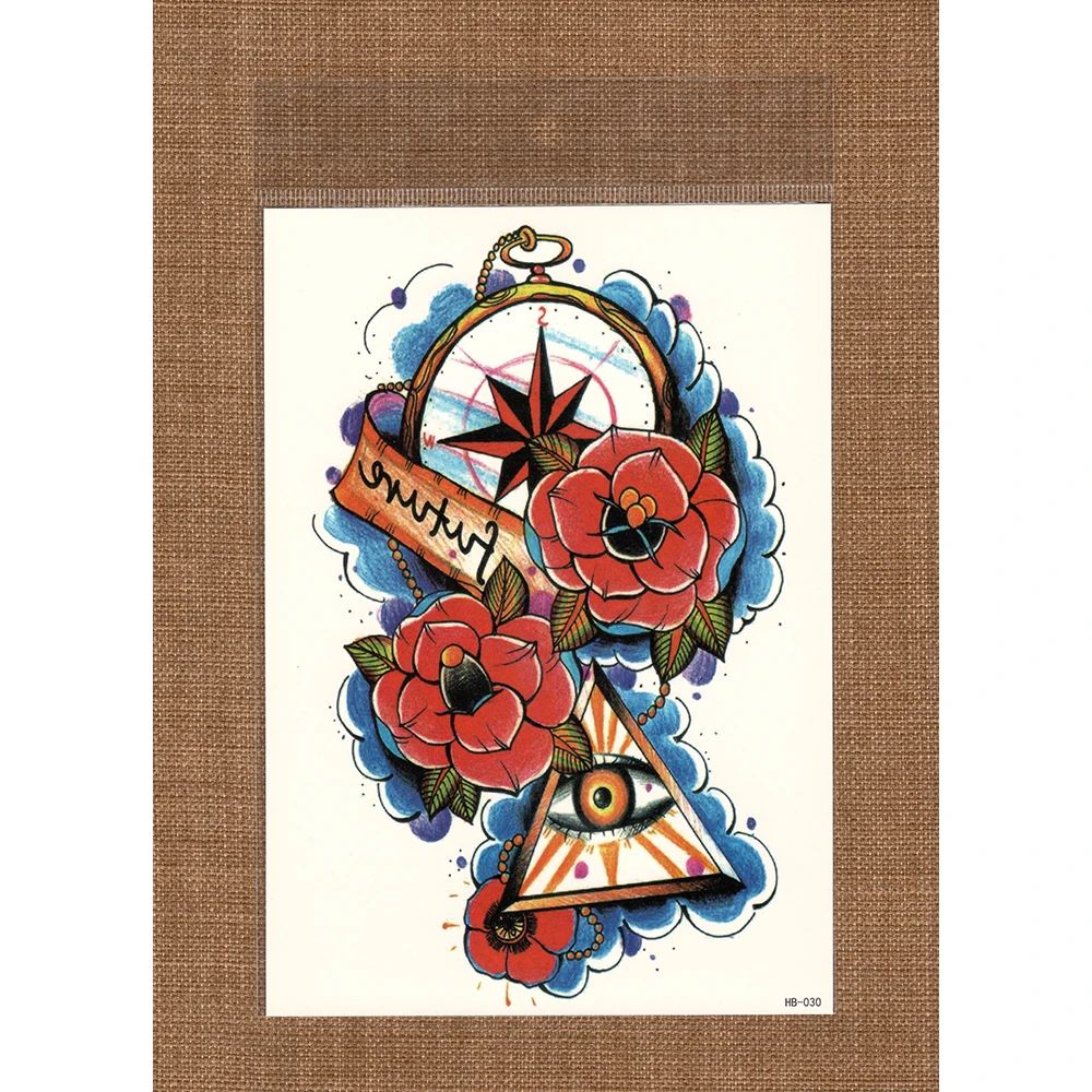 Переводятся с помощью воды поддельные татуировка непромокаемая Временная