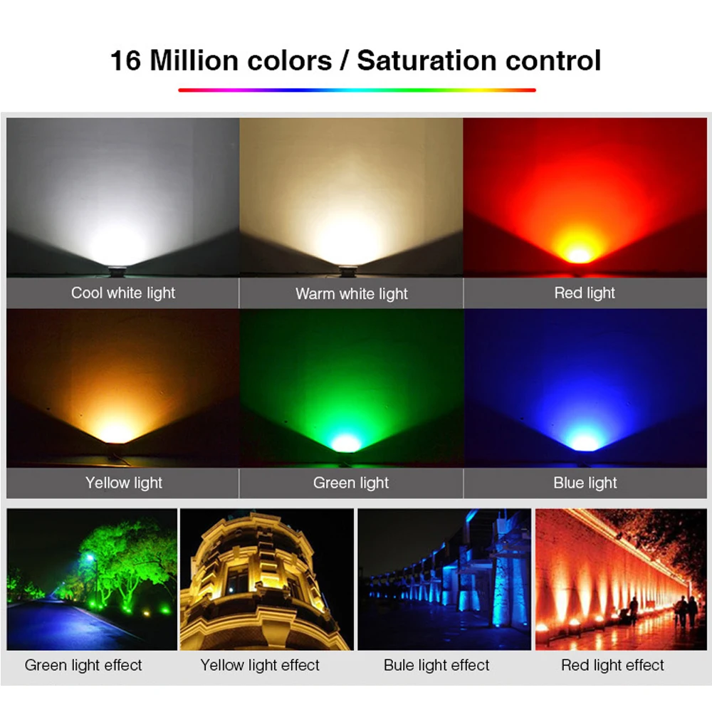 Mi Light светодиодные уличные прожекторы 10 Вт 20 30 50 прожектор RGB CCT WIFI RF пульт