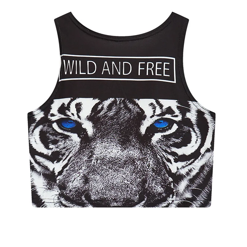 Женский укороченный топ с цифровым принтом в стиле Харадзюку Hiawatha T3423 | Женская