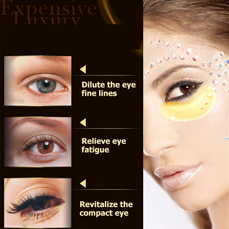 100 шт. Коллагеновые патчи для области вокруг глаз от Тёмных кругов и мелких