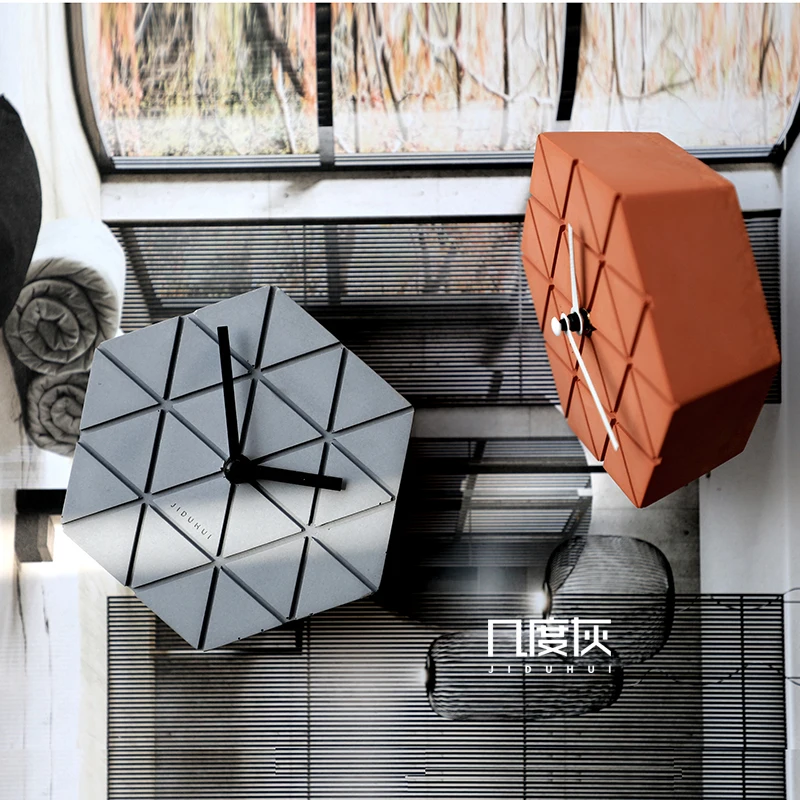 Короткие абстрактные линии настольные маленькие часы модные художественные