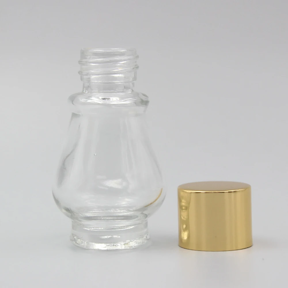 Прозрачный роскошный стеклянный контейнер 20 мл с винтовой крышкой