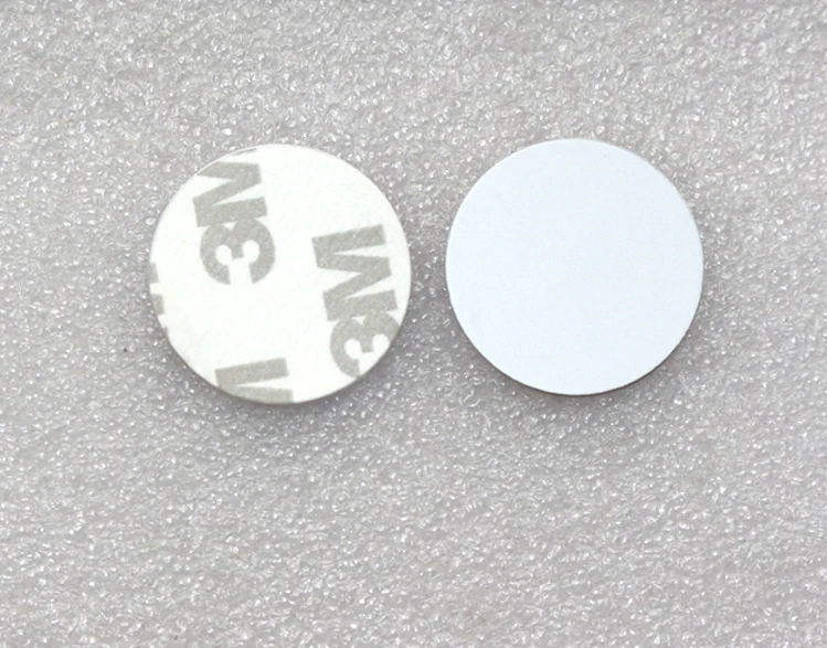 T5577 125khz rfid ПВХ монета тег/rfid Монета карты/rfid диск тег с 3 м клей 10 шт./лот|card card|tag tagcard
