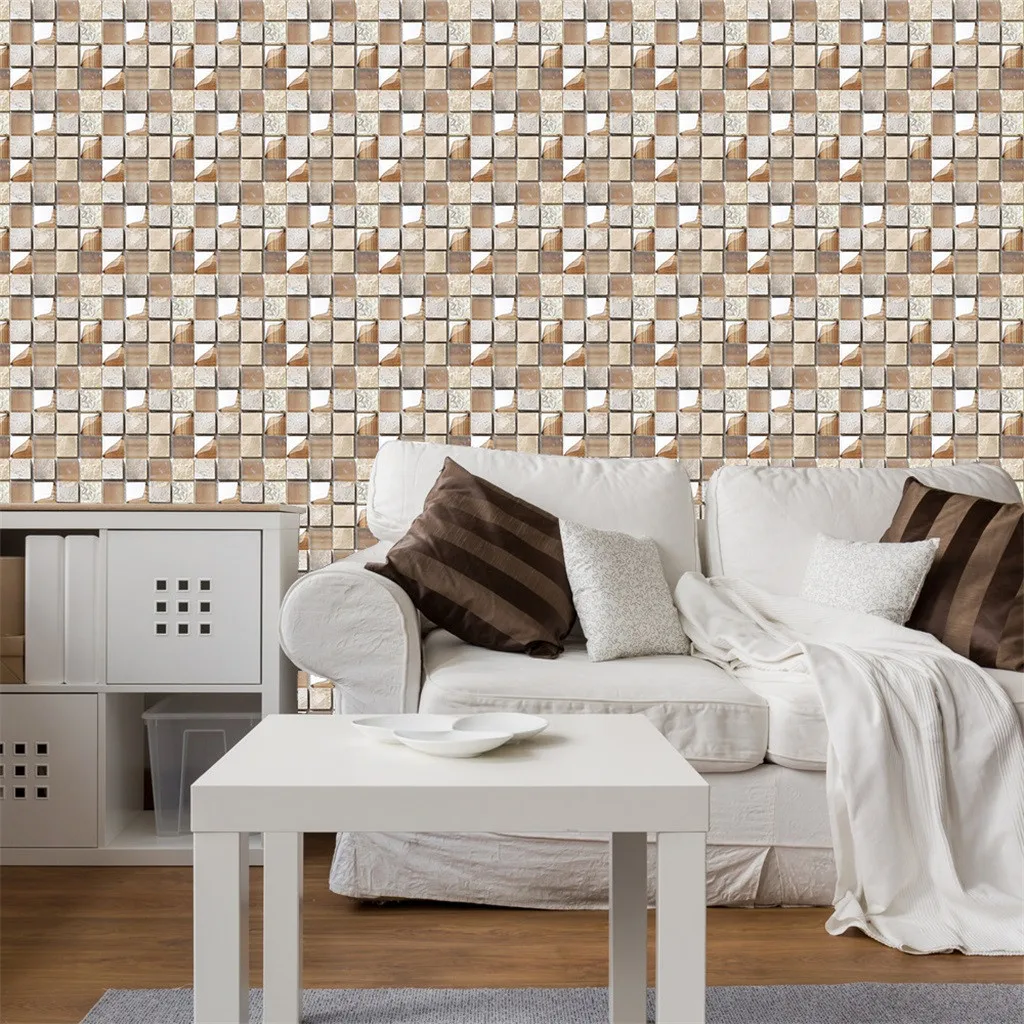 3D мозаичные креативные наклейки для плитки водонепроницаемые настенные пола